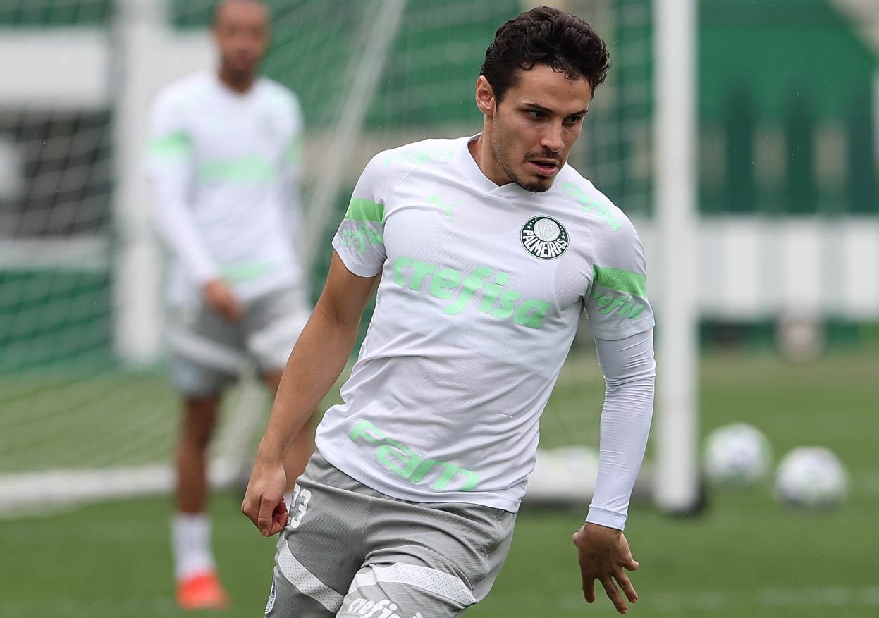 Palmeiras: Raphael Veiga celebra gol marcado e sequência positiva no Brasileirão. (Foto: Cesar Greco/Palmeiras)