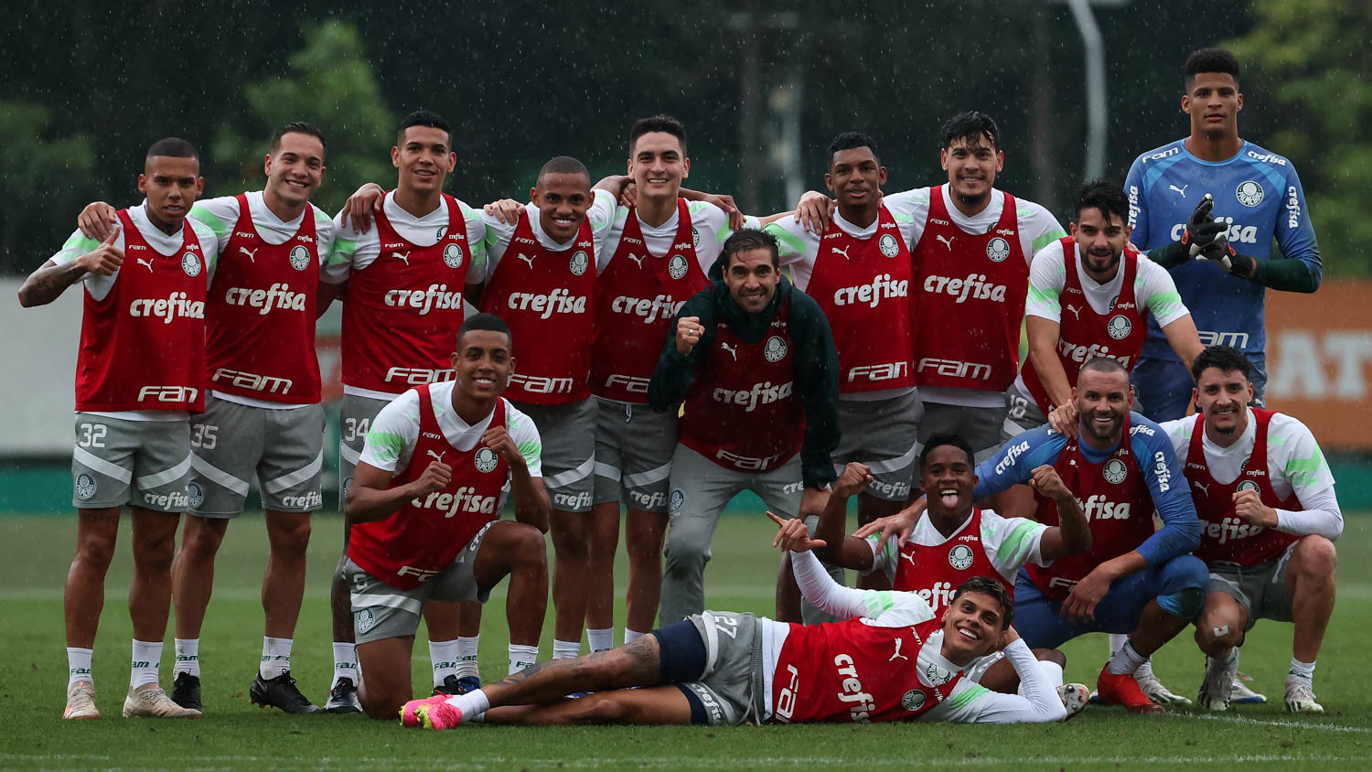 Palmeiras vem de uma goleada histórica de 5 a 0 sobre o São Paulo (Foto: Cesar Greco/Palmeiras/by Canon)