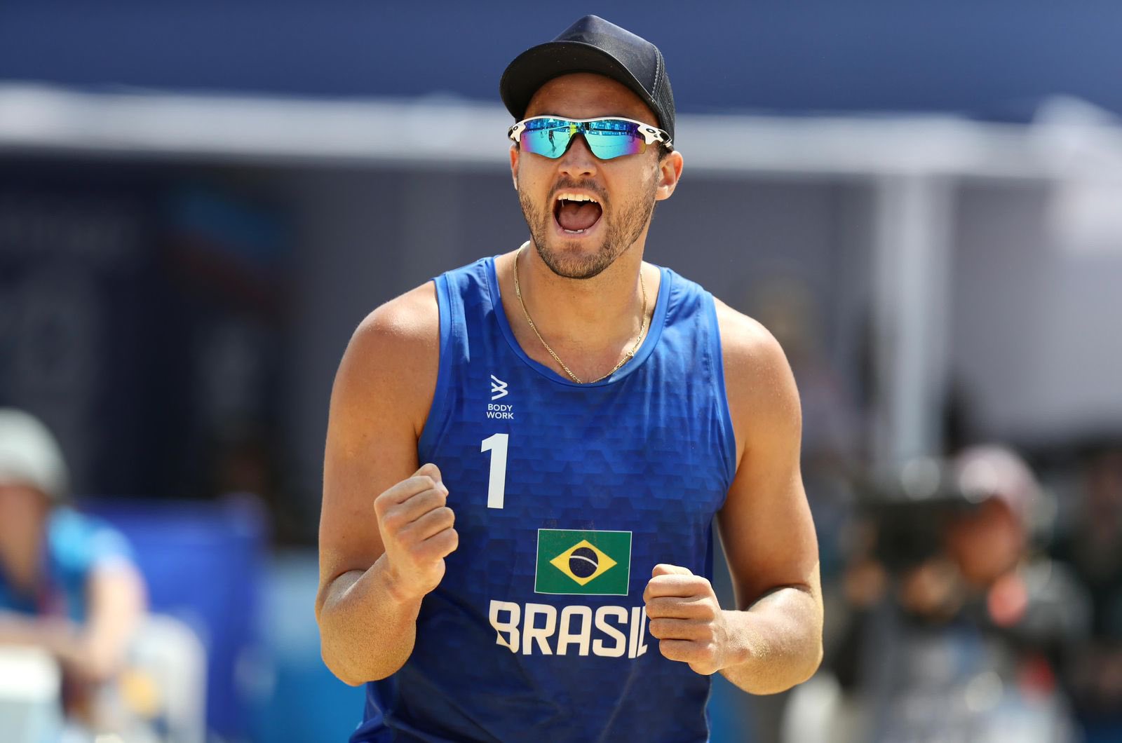 A dupla do Brasil, André e George está na final do Vôlei de Praia deste Jogos Pan-Americanos - (Foto: Gaspar Nóbrega/COB)