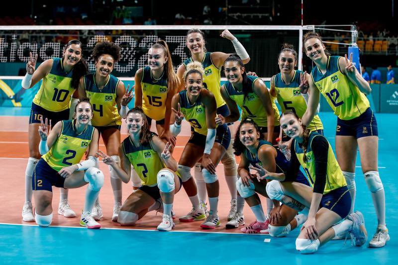 Brasil está na semifinal do vôlei feminino nos Jogos de Santiago 2023