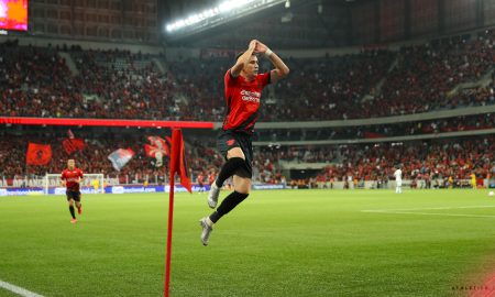Atacante Pablo na vitória do Athletico na Ligga Arena - (Foto: José Tramontin/Athletico)