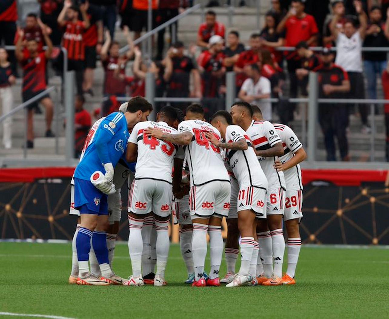 São Paulo antes da partida contra o Athletico (Foto: saopaulofc)