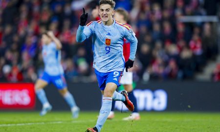 Gavi garantiu vitória da Espanha sobre a Noruega e classificação à Euro (Frederik Ringnes/NTB/AFP via Getty Images)