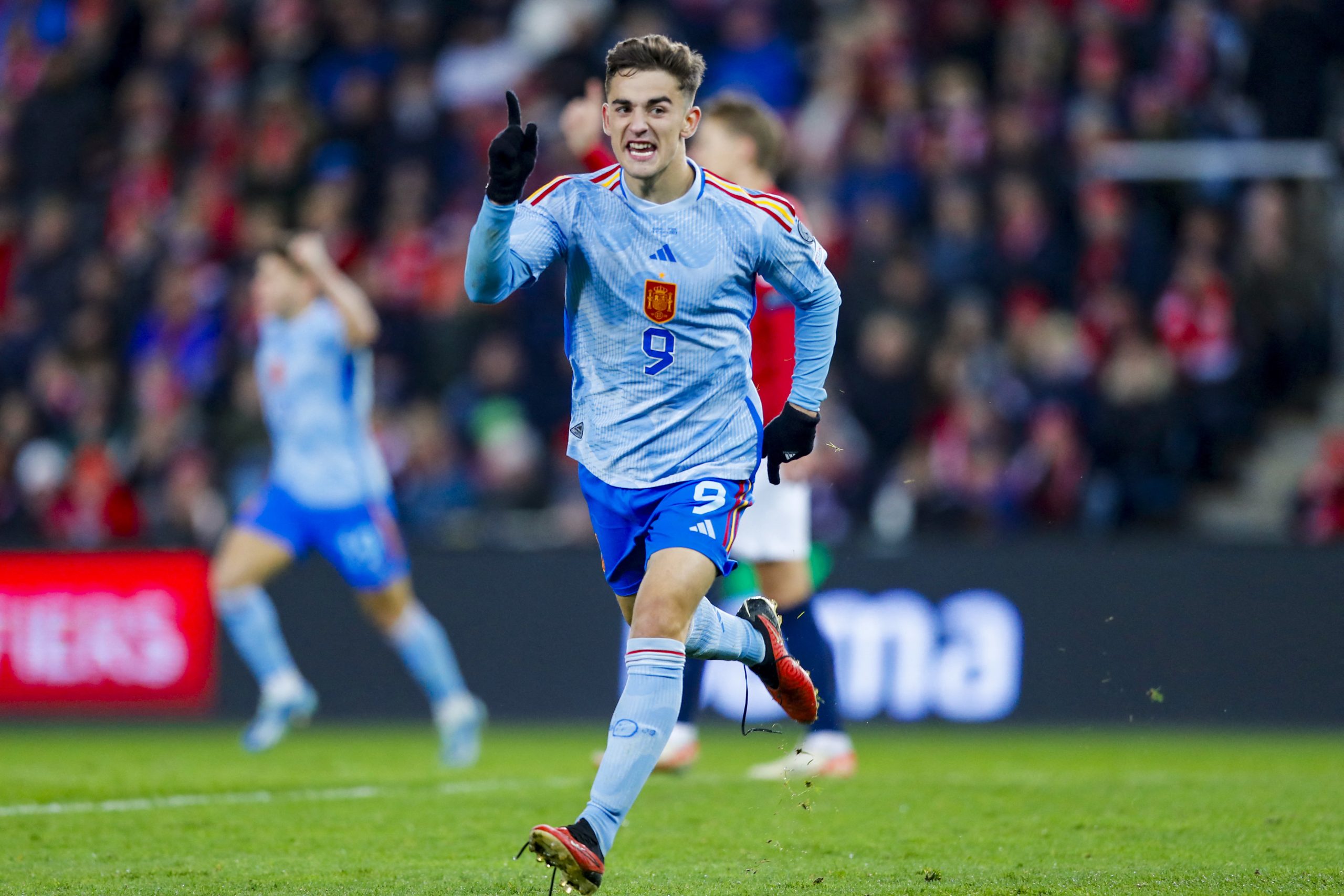 Gavi garantiu vitória da Espanha sobre a Noruega e classificação à Euro (Frederik Ringnes/NTB/AFP via Getty Images)