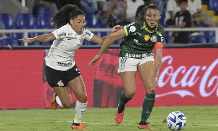 Bia Zaneratto lamenta derrota na final da Libertadores: 'Tentamos de tudo, mas a bola não entrou' (Photo by JOAQUIN SARMIENTO/AFP via Getty Images)