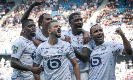Lille obteve uma das vitórias de destaque do futebol europeu neste domingo, pela Ligue 1 (LOU BENOIST/AFP via Getty Images)