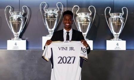 Vini Jr garantiu ampliação do vínculo com o Real Madrid (Foto: Divulgação / Real Madrid)
