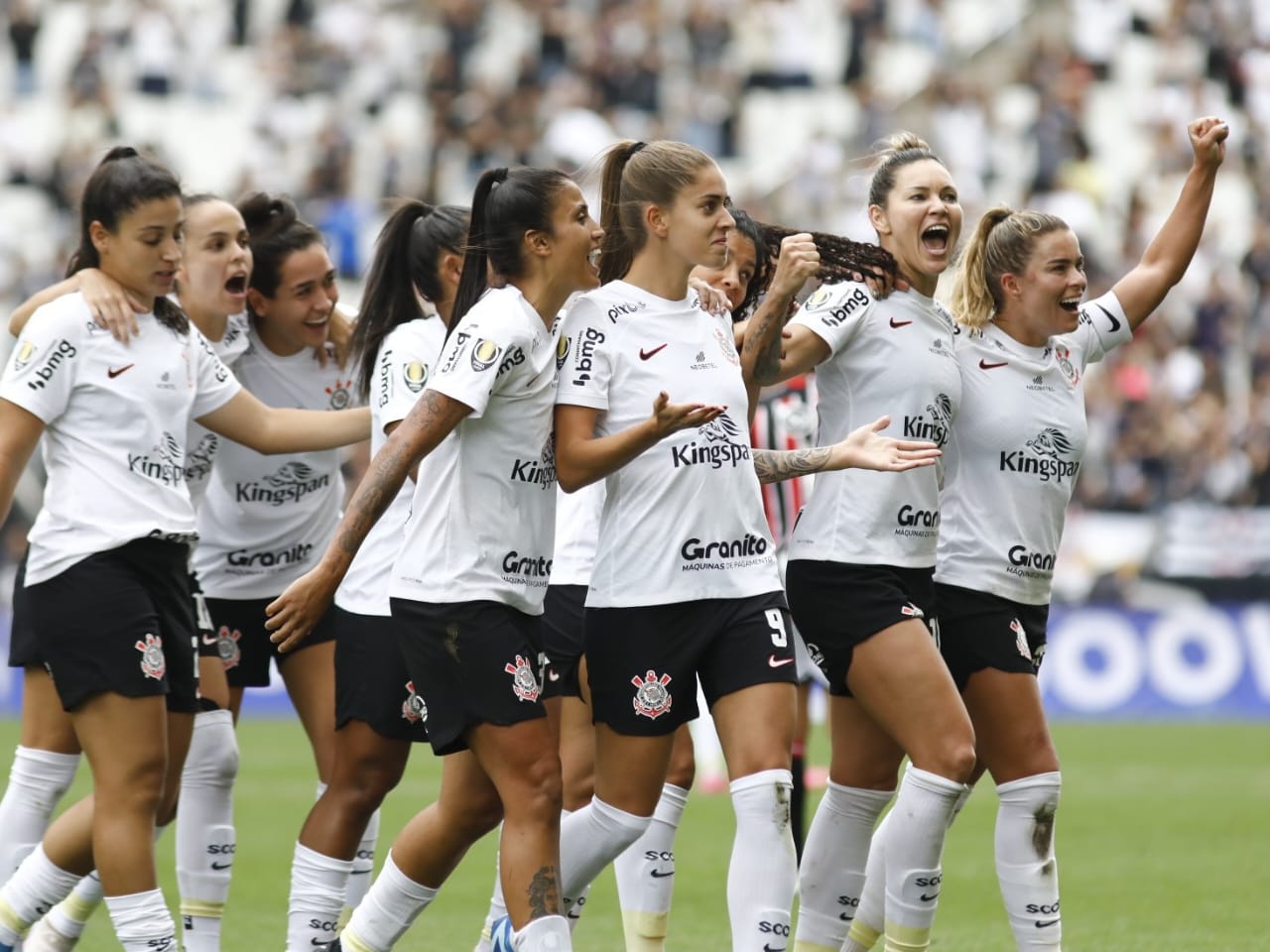 Corinthians goleia o São Paulo e é campeão do Paulistão Feminino (Foto: Rodrigo Gazzanel/ Twitter Oficial Corinthians Feminino)