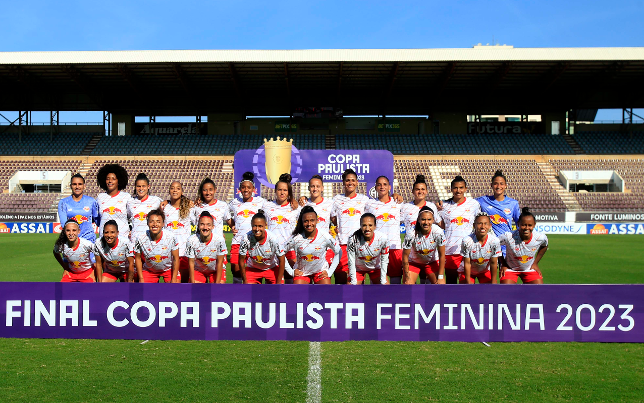 Bragantinas foram vice-campeãs da Copa Paulista Feminina de 2023. (Foto: Fernando Roberto/Red Bull Bragantino)