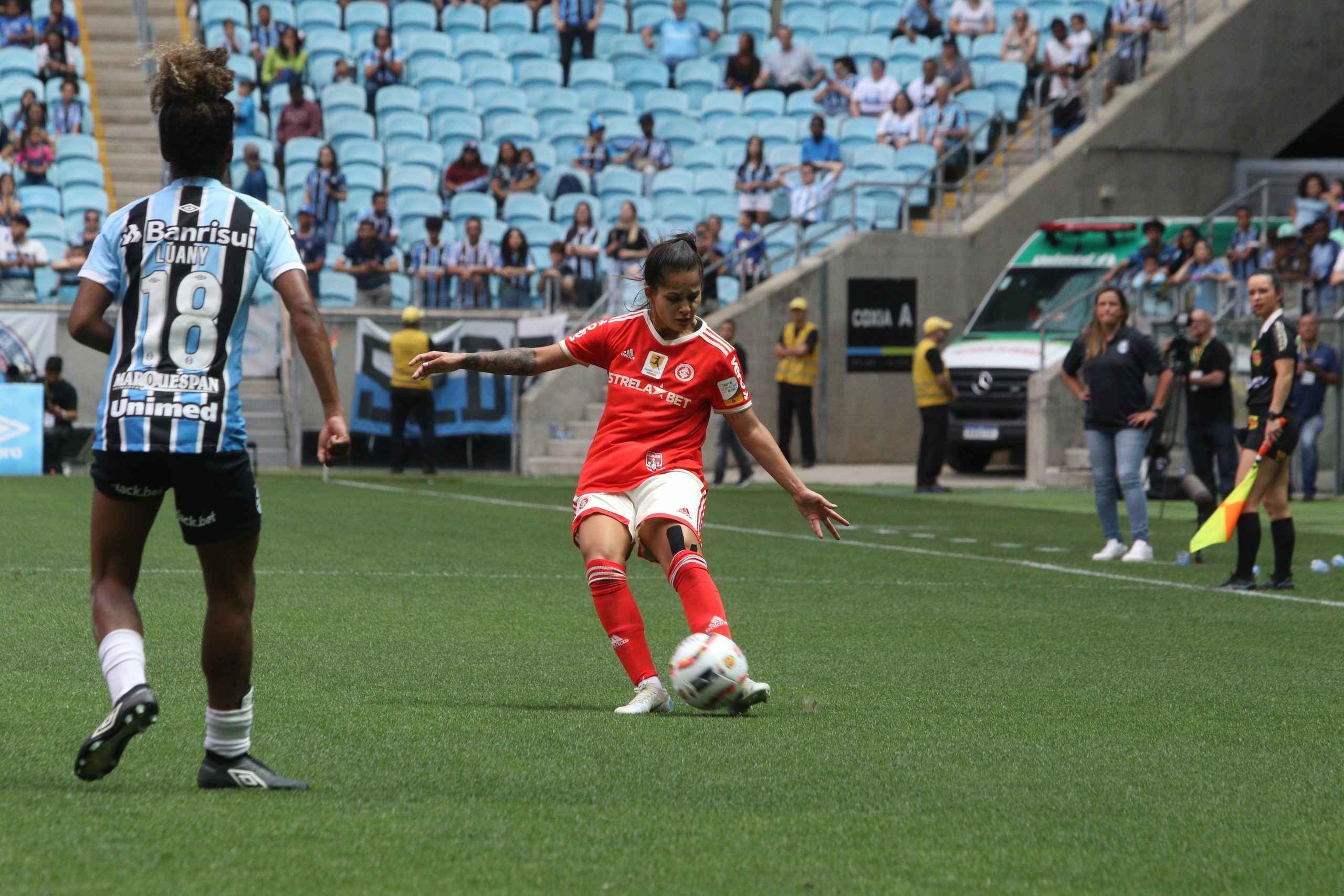 Inter x Grêmio no Futebol Feminino - (Foto: João Callegari / Internacional)