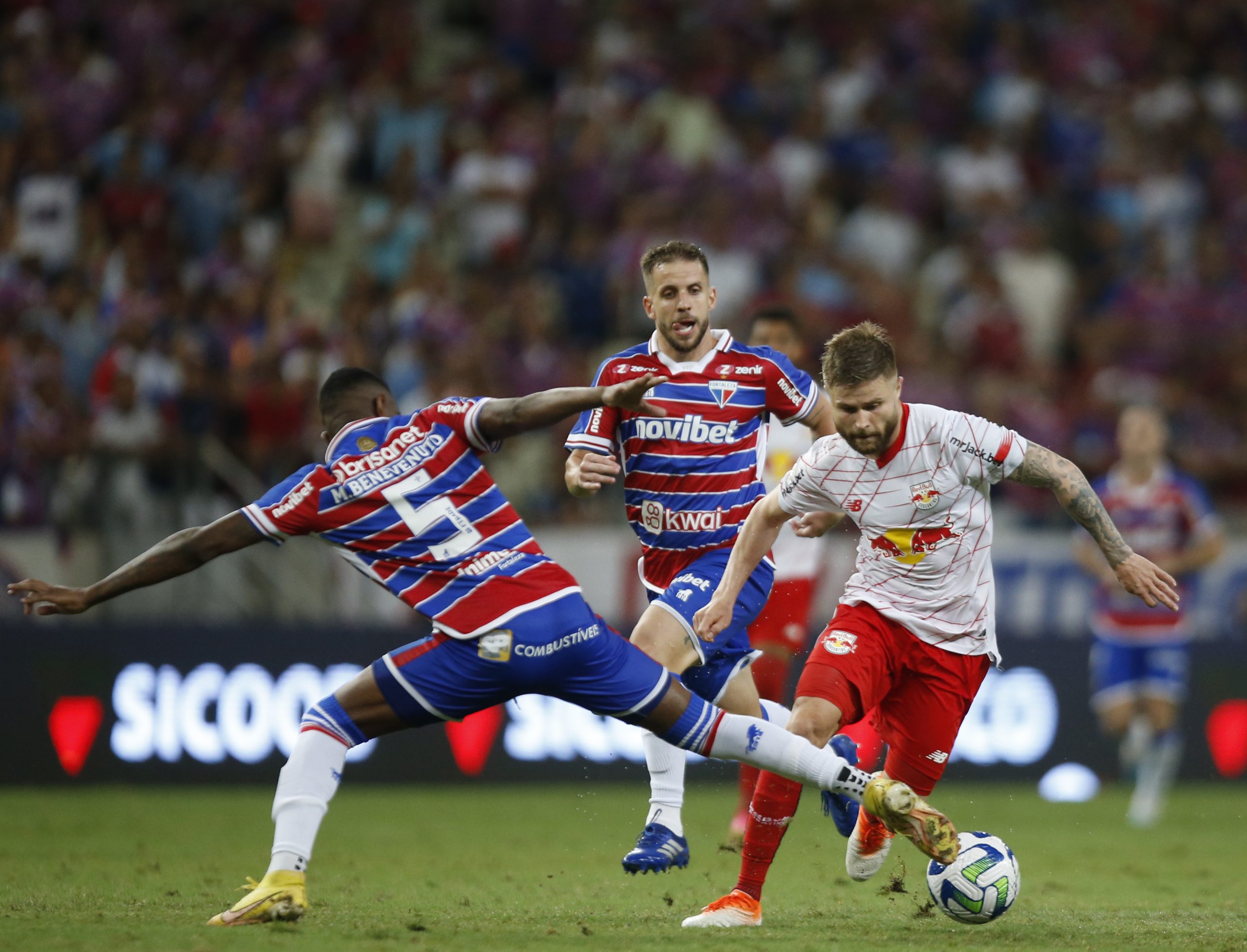 Red Bull Bragantino pode se classificar para a Libertadores caso vença o Fortaleza. (Foto: Ari Ferreira/Red Bull Bragantino)