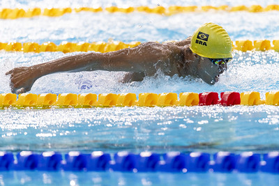 JOSÉ LUIZ PERDIGAO Parapan Santiago 2023 - Prova de Natação no Centro Aquático. Foto: Alessandra Cabral/CPB