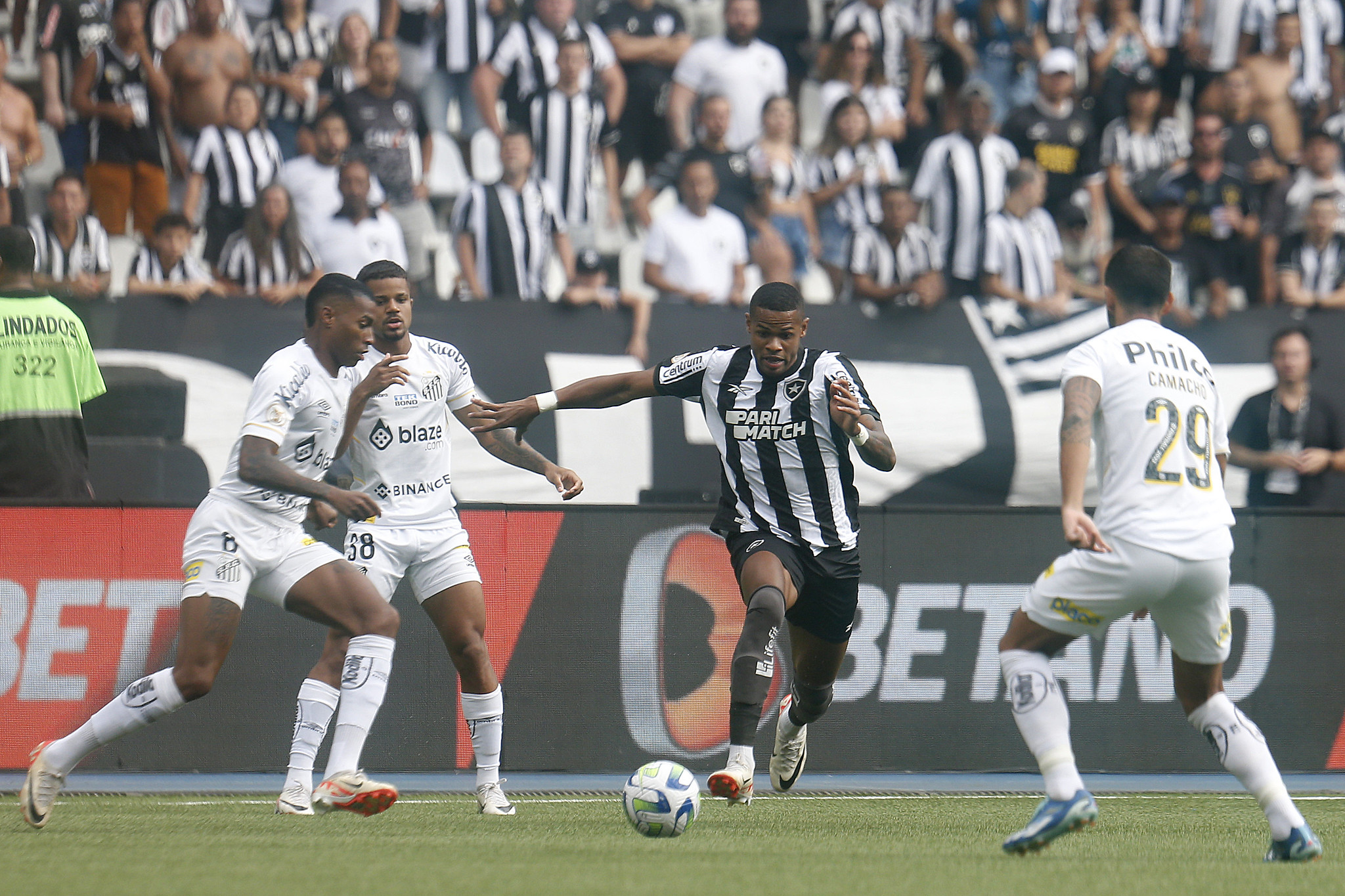 Botafogo x Santos (Foto: Vitor Silva/Botafogo)