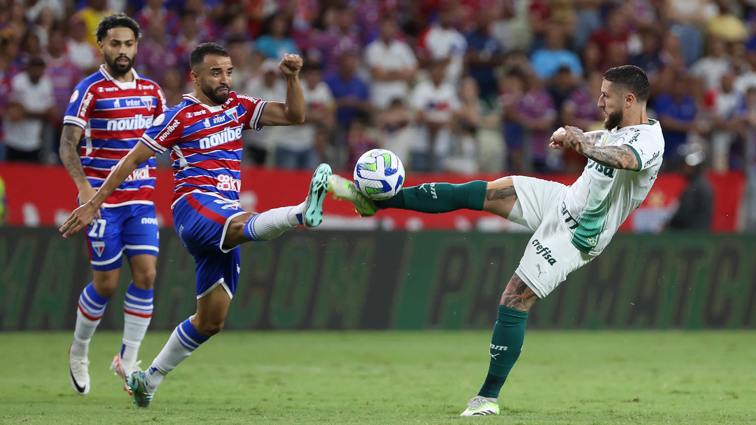 Atuações ENM: Com um a menos, Palmeiras luta e sai com o empate contra o Fortaleza. (Foto: Cesar Greco/Palmeiras)