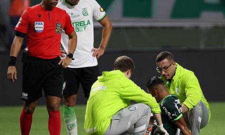 Fora de combate: Com fratura no braço, Rony fará cirurgia e é desfalque do Palmeiras na reta final da temporada. (Foto: Cesar Greco/Palmeiras)