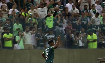 Endrick marcou mais um gol pelo Palmeiras (Foto: Cesar Greco/Palmeiras/by Canon)