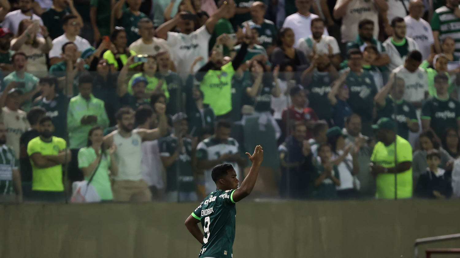 Endrick marcou mais um gol pelo Palmeiras (Foto: Cesar Greco/Palmeiras/by Canon)