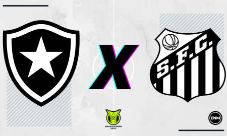 Botafogo recebe o Santos, neste domingo, pelo Brasileirão (Arte: ENM)