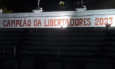 Muro das Laranjeiras pintado (Foto: Divulgação/Fluminense)
