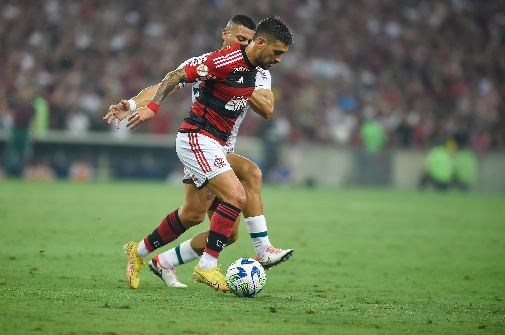 Arrascaeta faz belo gol e Flamengo fica no empate com Fluminense Foto: Reprodução Flamengo