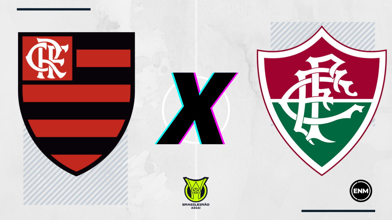 Flamengo e Fluminense o se enfrentam pelo Brasileirão (Arte: ENM)