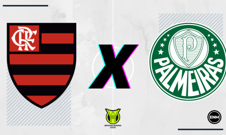 Flamengo e Palmeiras se enfrentam pelo Brasileirão (Arte: ENM)