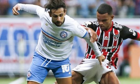 Bahia perde em casa e segue na zona de rebaixamento do Brasileirão. (Foto: Felipe Oliveira/Bahia)