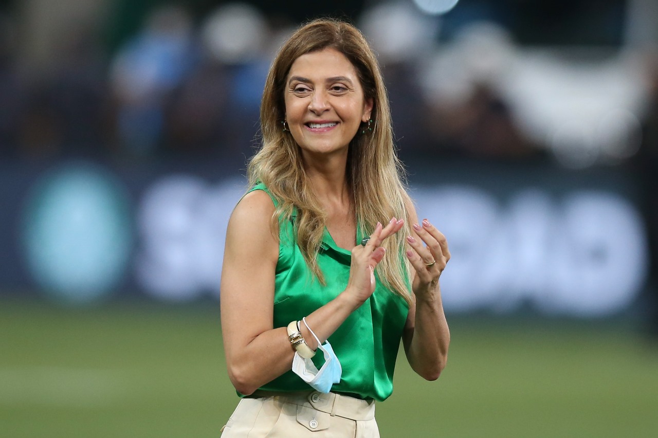 Presidente do Palmeiras Leila Pereira. (Foto: Photo by Alexandre Schneider/Getty Images).