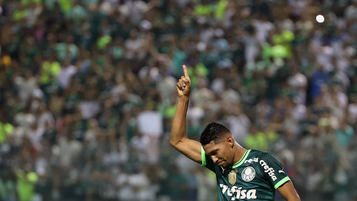 Rony se emocionou bastante após seu gol (Foto: Cesar Greco/Palmeiras/by Canon)