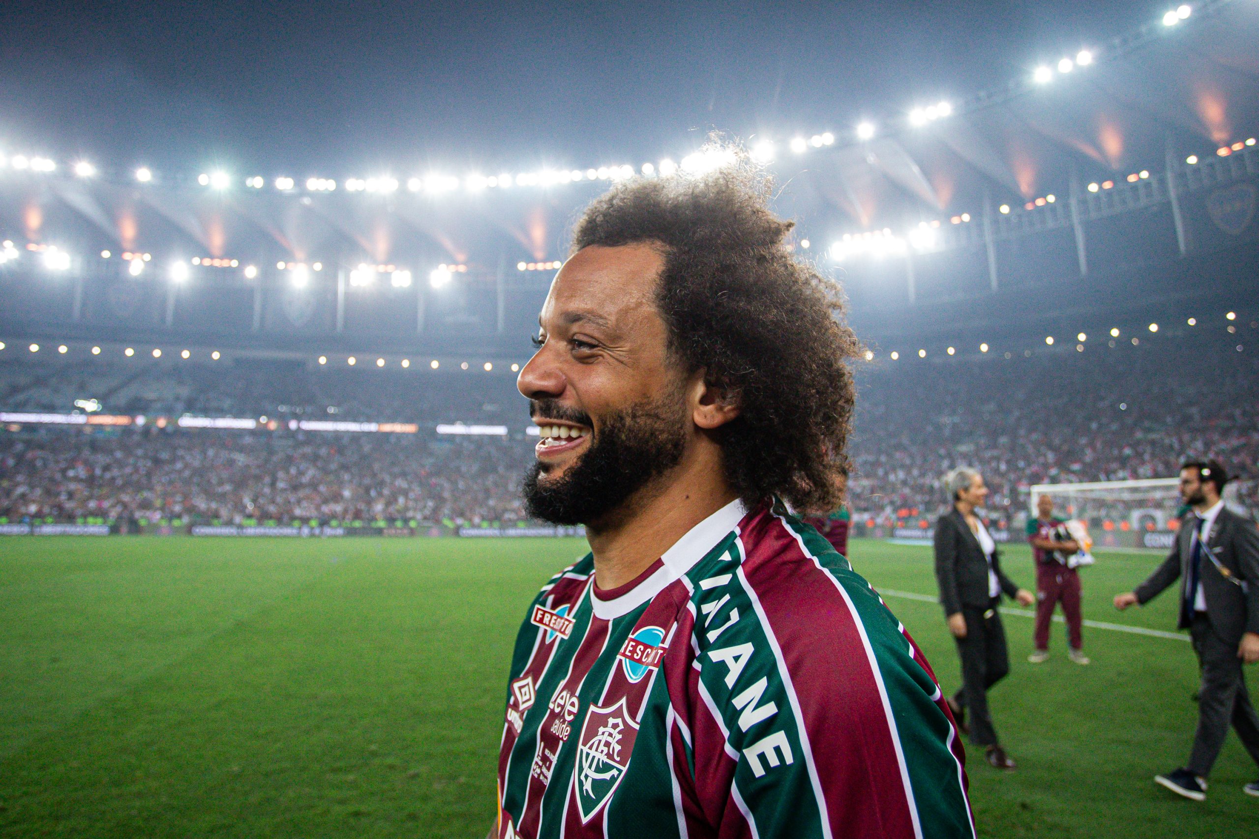 Marcelo após o título da Libertadores (Foto: Marcelo Gonçalves/Fluminense FC)
