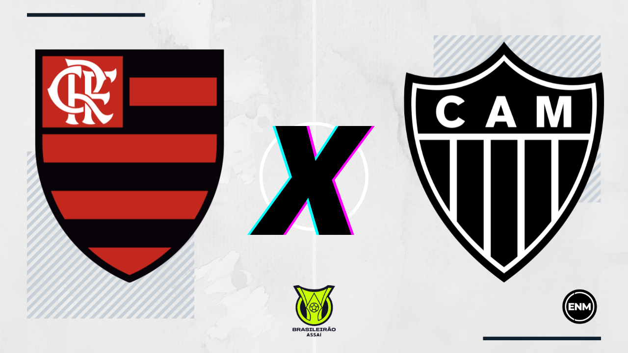 Flamengo e Atlético-MG duelam nesta quarta-feira, no Maracanã (Arte: ENM)