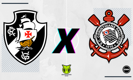 Vasco e Corinthians se enfrentam nesta terça-feira, em São Januário (Arte: ENM)