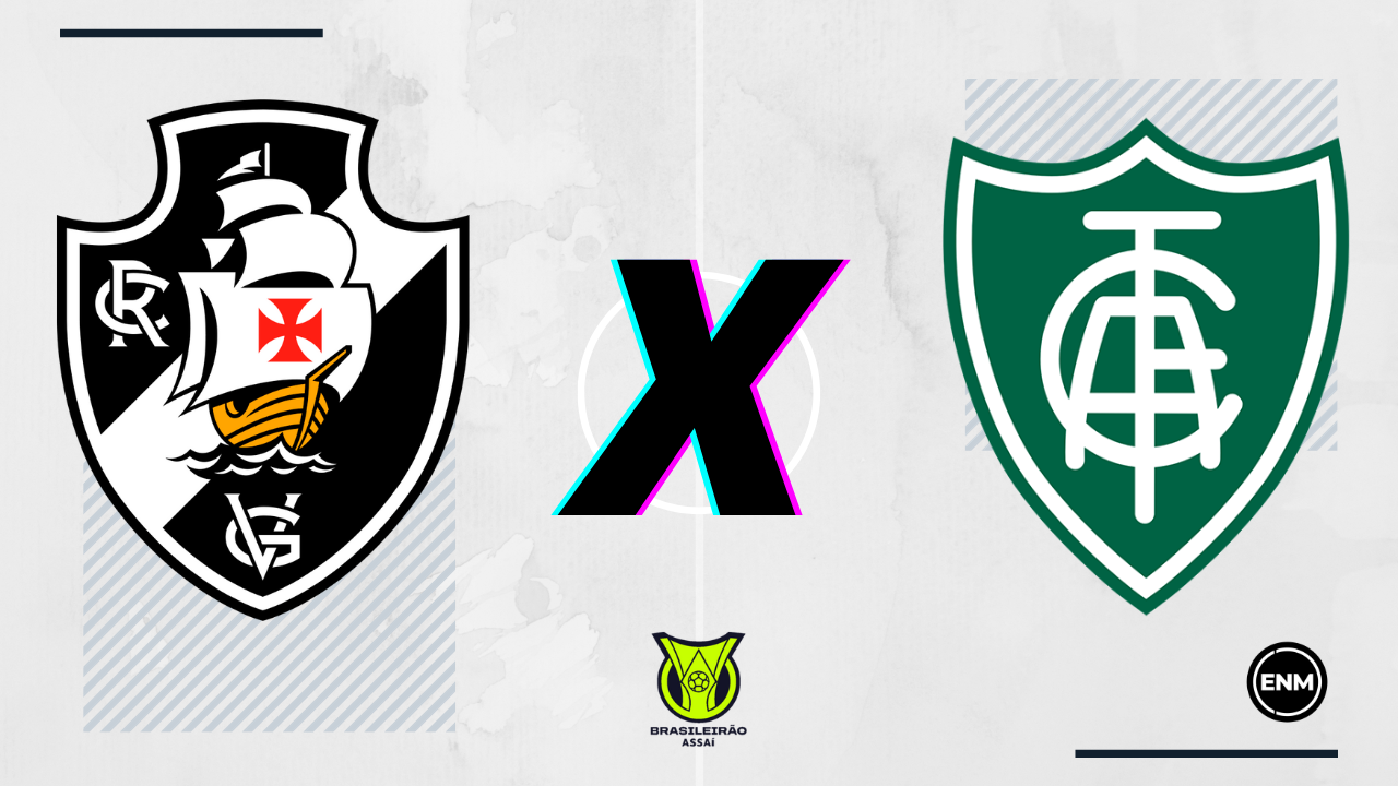 Vasco e América-MG se enfrentam pelo Brasileirão (Arte: ENM)