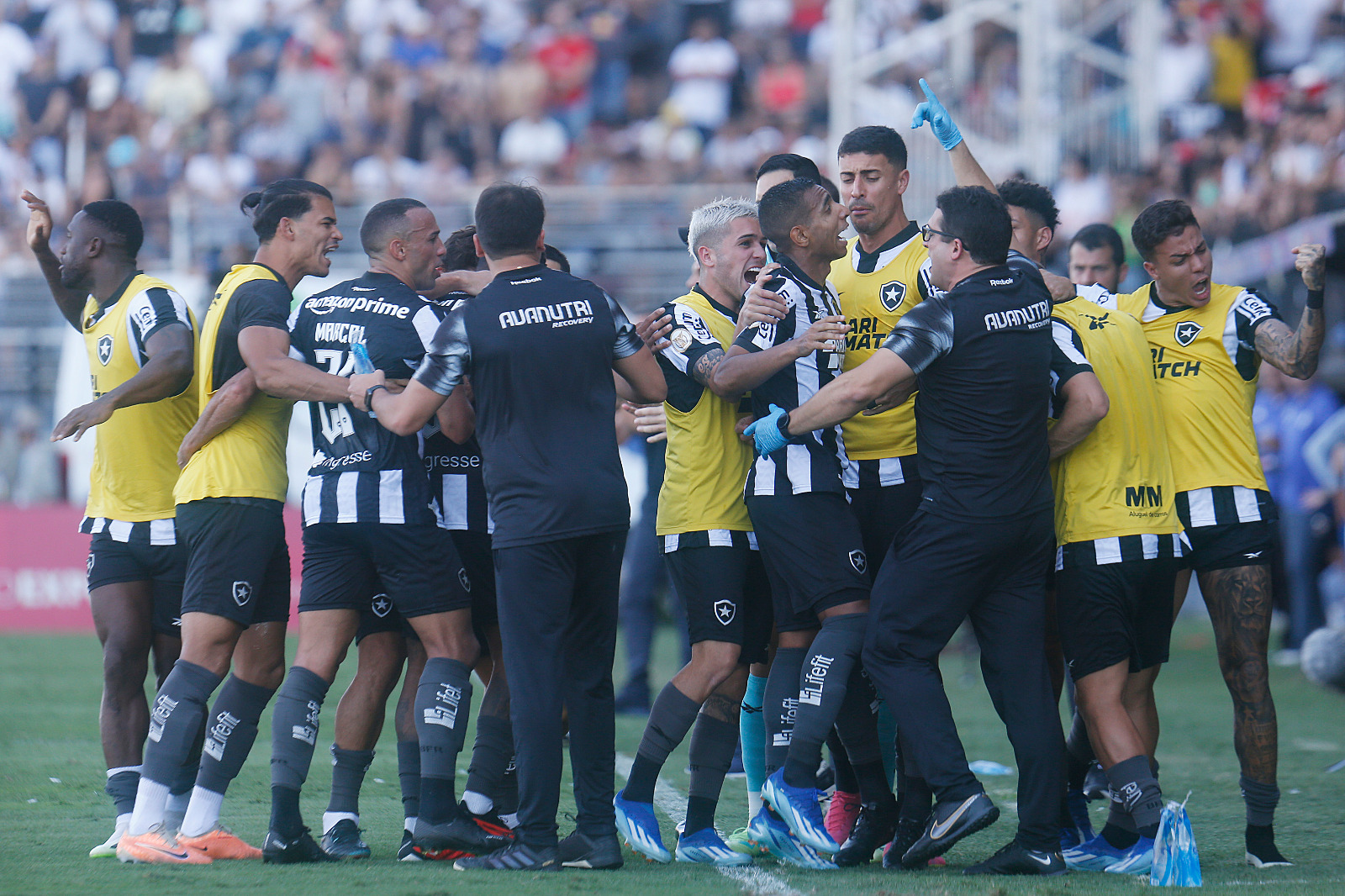 Botafogo venceu o Red Bull Bragantino e reassumiu a liderança do Brasileirão. (Foto: Vítor Silva/BFR)