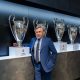 Ancelotti com taças pelo Real Madrid