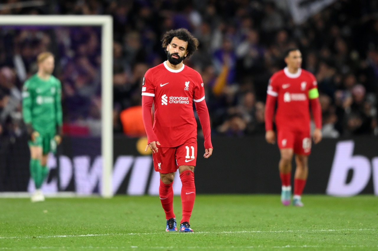 Salah entrou no segundo tempo, mas não conseguiu evitar a derrota (Photo by Justin Setterfield/Getty Images)