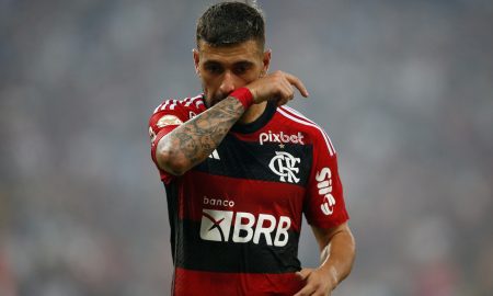 Arrascaeta autor do gol contra o Fluminense Foto: Wagner Meier/Getty Images