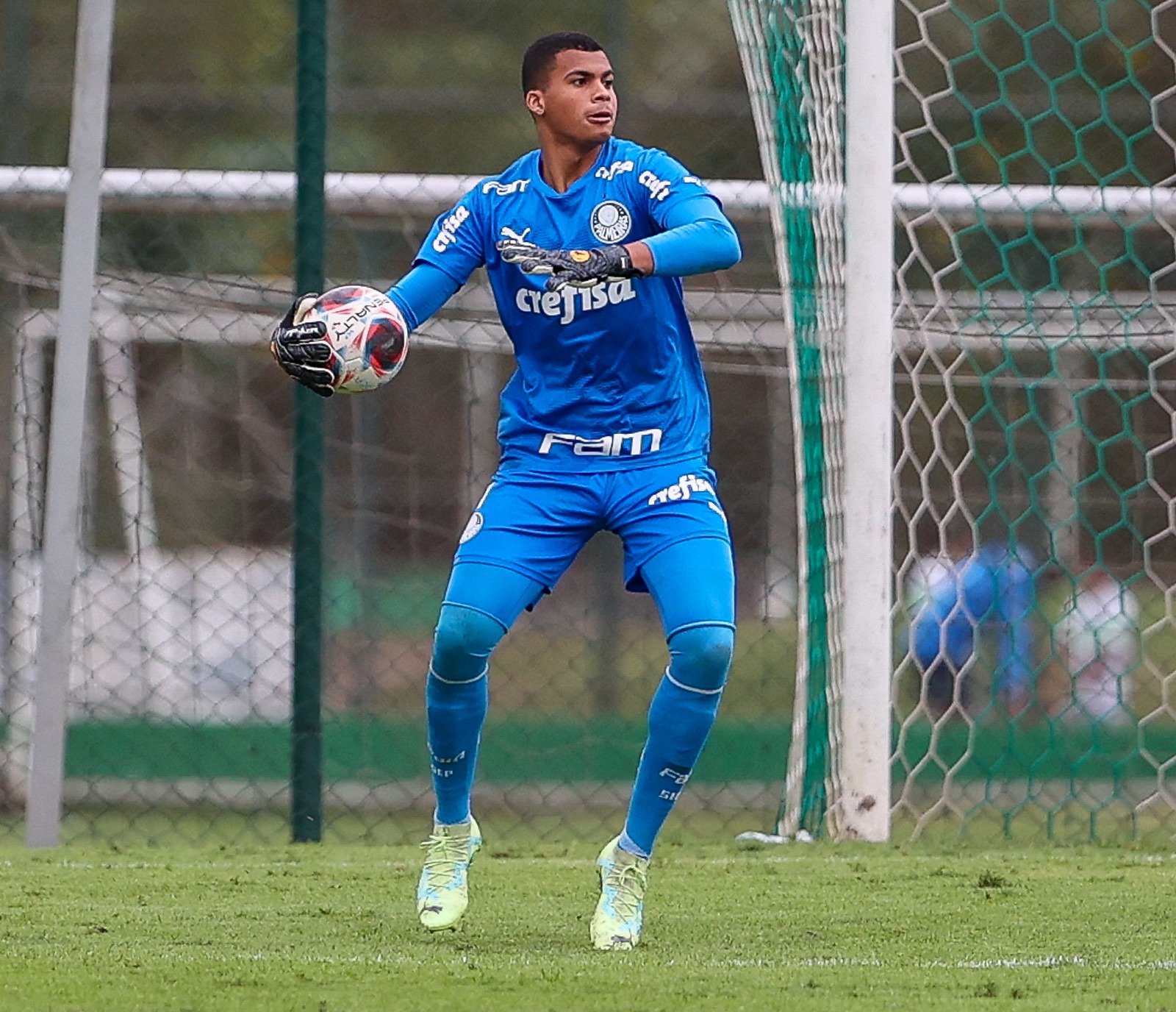 Aranha foi titular na campanha do título da Copinha deste ano (Foto: Fábio Menotti/Palmeiras)