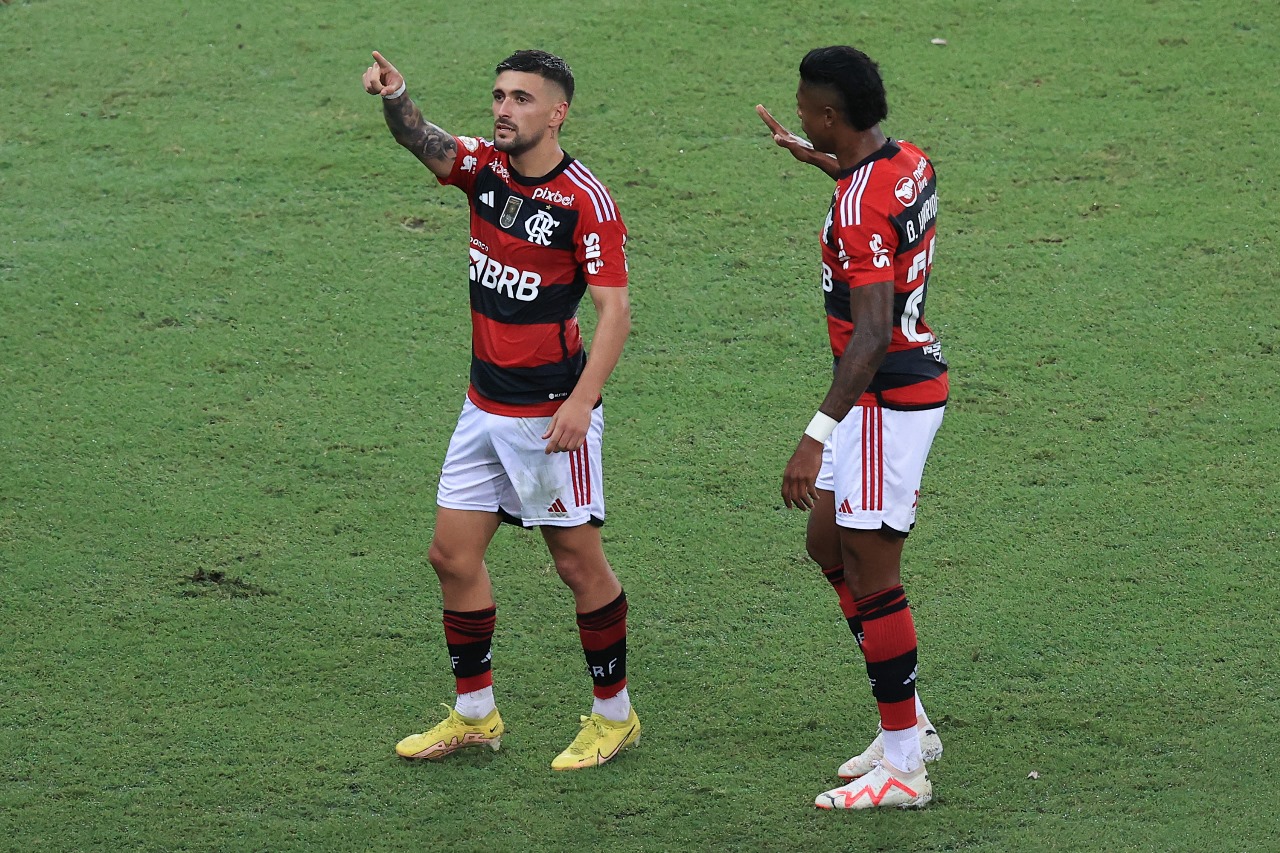 Arrascaeta responsável pelo gol do Flamengo Photo by Buda Mendes/Getty Images