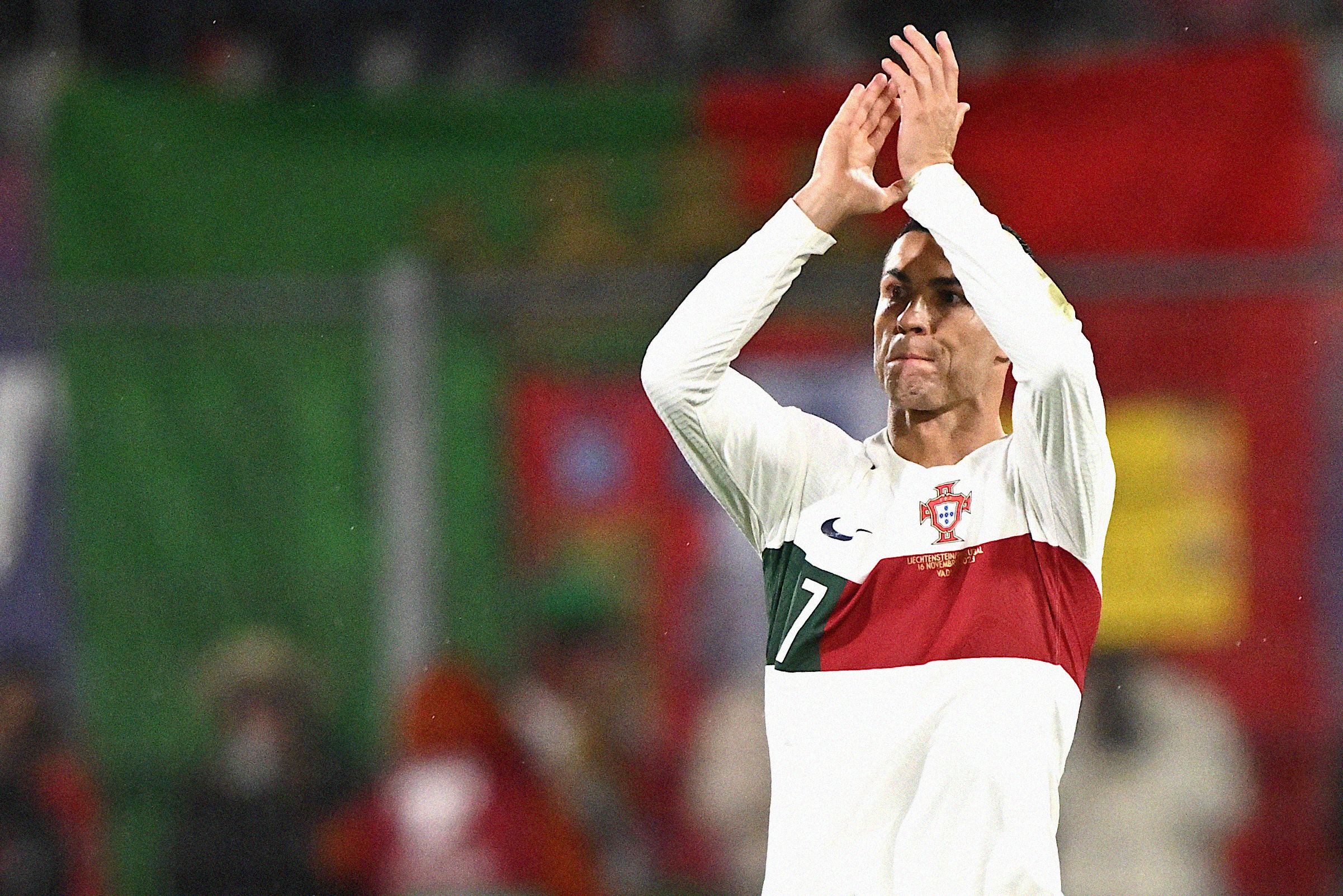 Cristiano Ronaldo celebra o gol de Portugal (Foto: SEBASTIEN BOZON/AFP via Getty Images)