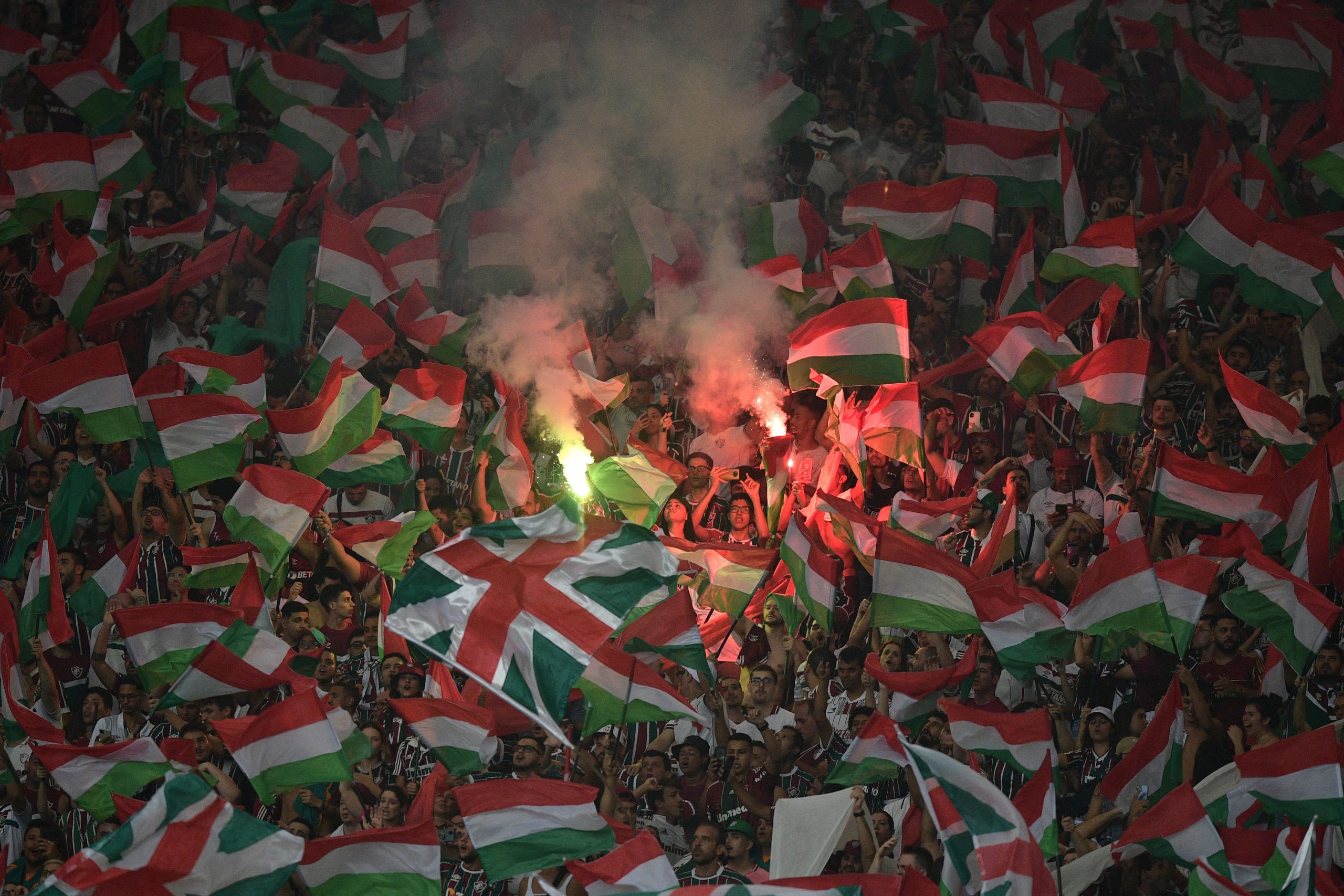 Música embala time para conquista da Libertadores (Foto: CARL DE SOUZA/AFP via Getty Images)