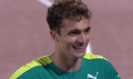 Renan Gallina levou 'dobradinha' de ouro com corrida de 200m e revezamento 4x100m do Pan (Foto: Reprodução/YouTube/Canal Olímpico do Brasil)