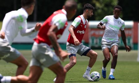 Flaco López festeja gols feitos e enaltece elenco do Palmeiras: 'Me sinto muito querido'. (Foto: Cesar Greco/Palmeiras)