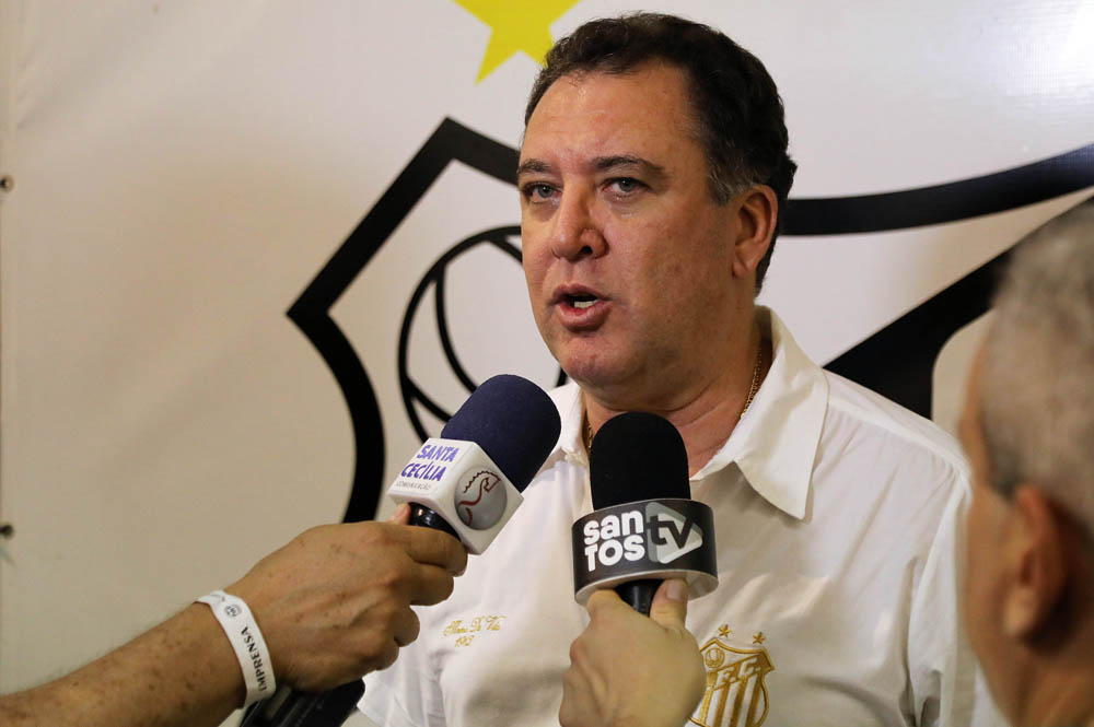 Marcelo Teixeira é eleito presidente do Santos pela terceira vez (Foto: Pedro Ernesto Guerra Azevedo/Santos FC)