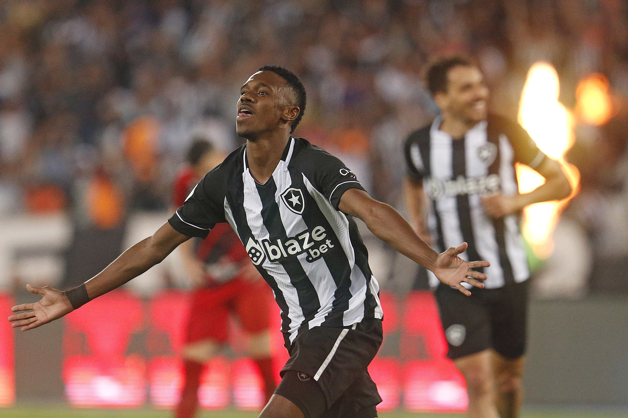 Jeffinho em atuação pelo Botafogo (Foto: Vitor Silva/Botafogo)