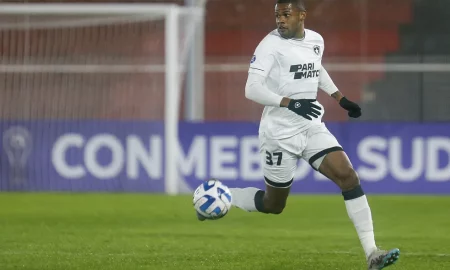 Júnior Santos foi um dos poucos que se salvaram na reta final do Botafogo em 2023. (Foto: Vitor Silva/Botafogo)