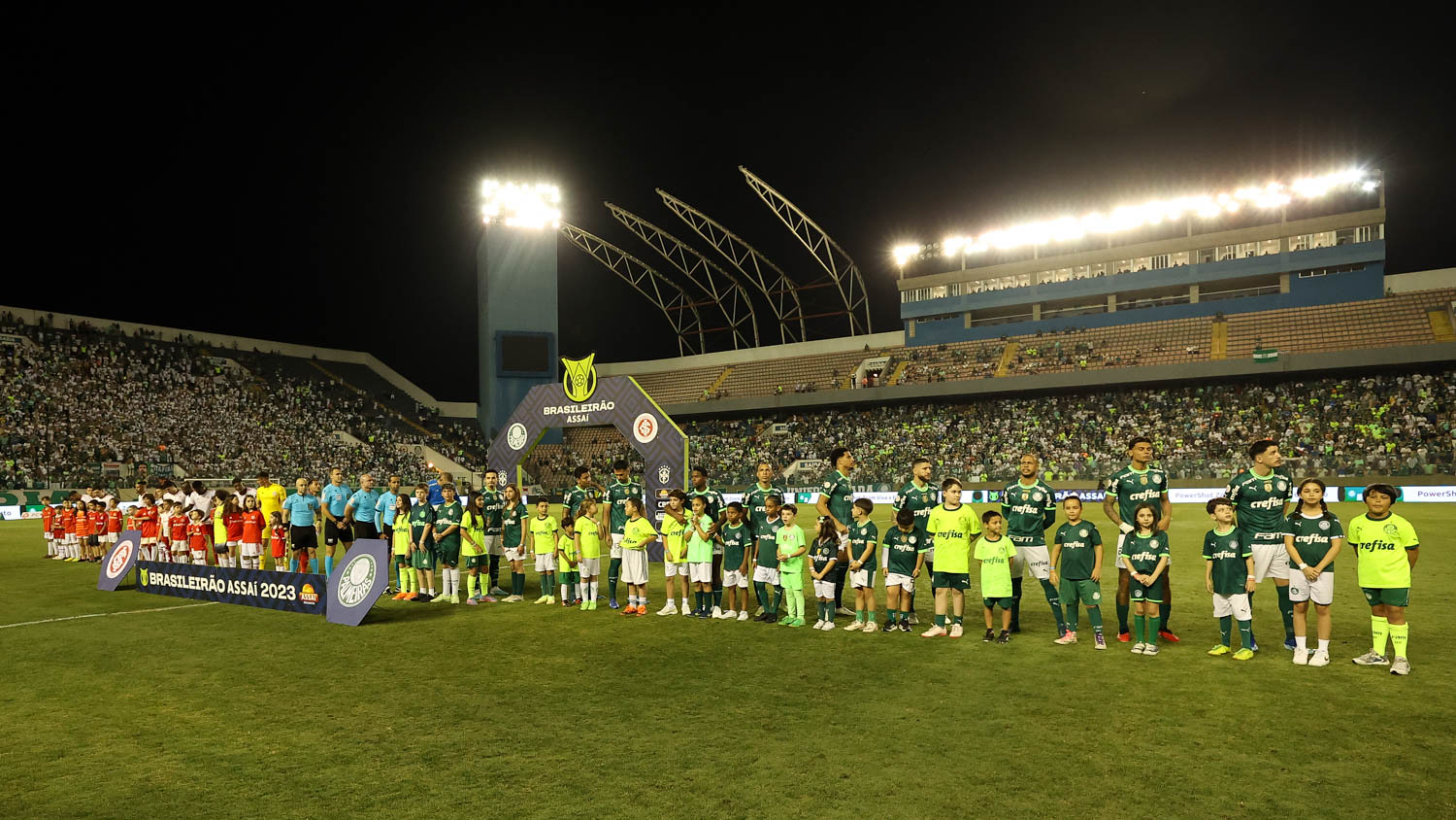 Arena Barueri durante confronto entre Palmeiras e Internacional pelo Brasileirão 2023. (Foto: Cesar Greco/Palmeiras).