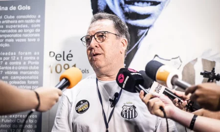 Marcelo Teixeira novo presidente do Santos. (Foto:Raul Barreta/Santos FC)