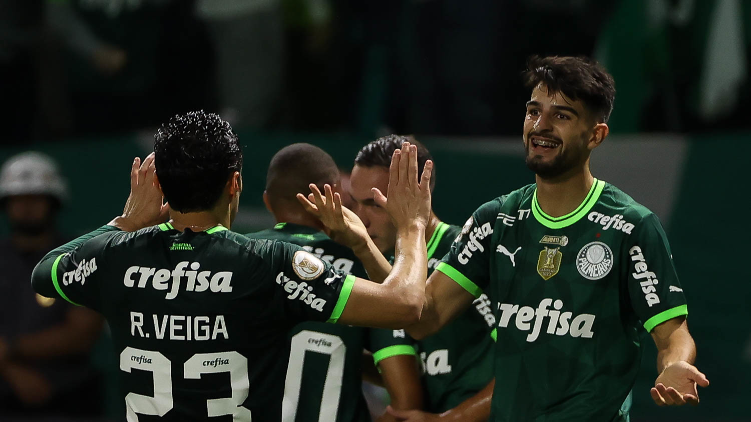 Palmeiras goleou o América por 4 a 0 e se aproximou do título brasileiro (Foto: Cesar Greco/Palmeiras/by Canon)