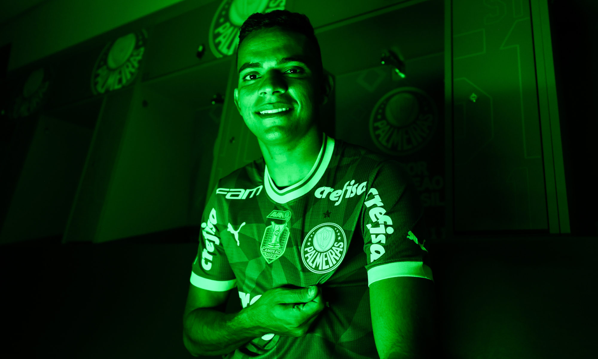 Bruno Rodrigues, novo reforço do Palmeiras para 2024. (Foto: Fábio Menotti/Palmeiras).